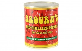 Aroura Red Chillies Pickle (In Mustard Oil)  Tin  800 grams